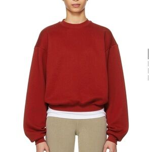 SKIMS Red Crewneck Sweatshirt